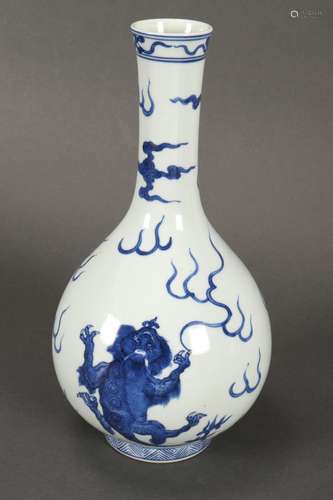 Chinese Blue and White Porcelain Vase,