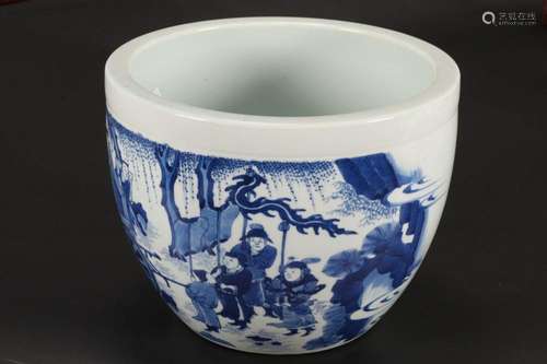 Chinese Qing Dynasty Blue and White Porcelain