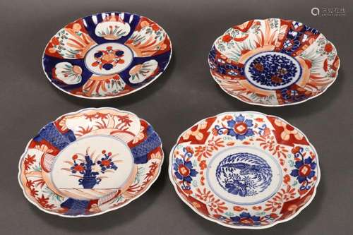 Four Japanese Imari Plates,