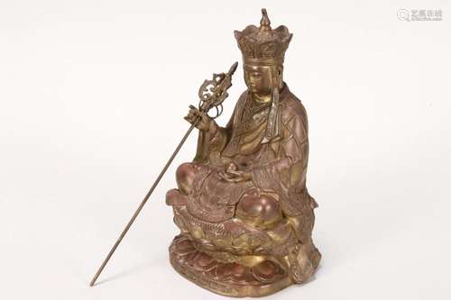 Chinese Gilt Buddha,