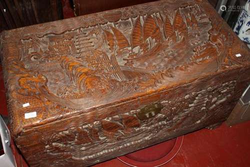 Chinese Camphor Wooden Trunk,