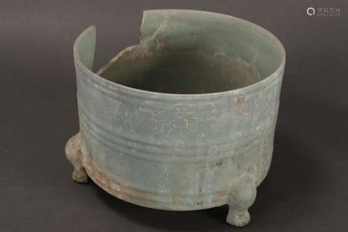 Chinese Ru Glaze Footed Censer,