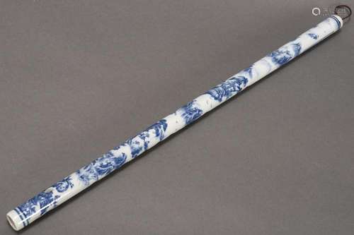 Chinese Blue and White Porcelain Dizi,