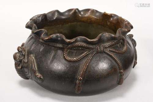 Heavy Chinese Bronze Censer,