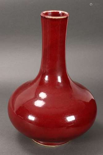 Chinese Sang de Boeuf Vase,