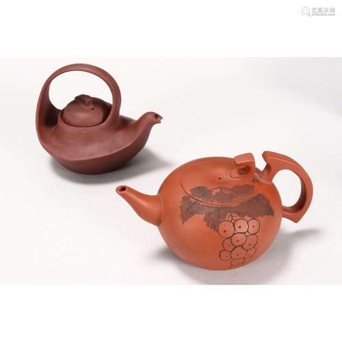 Two Yixing Teapots,