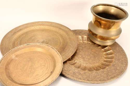 Three Brass Trays,