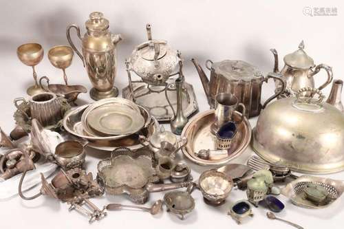 Two Boxes of Assorted Silver Plate,