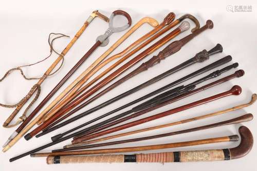 Large Quantity of Walking Sticks,