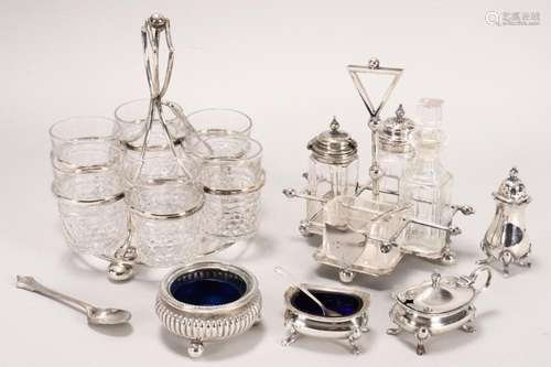 Quantity of Silverplate Cruets,