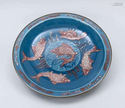 Large plate, China, Republic period