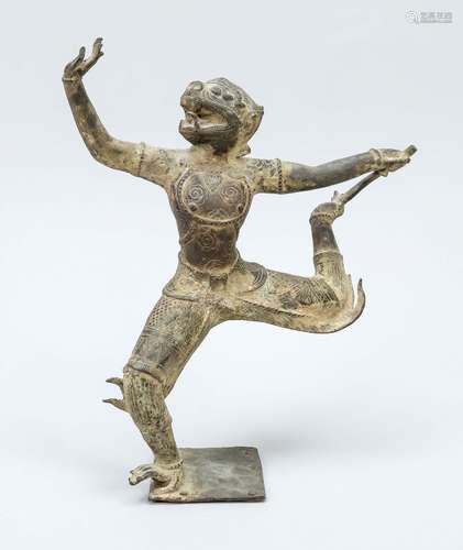 Bronze figure, monkey god Hanuman,