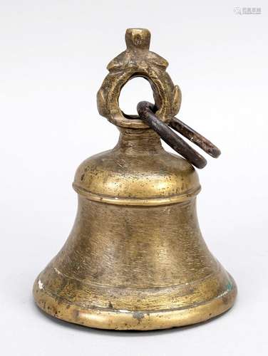 Bell, Thailand(?), polished brass,