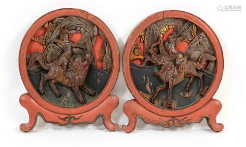 2 decorative stands, China, 18th/19