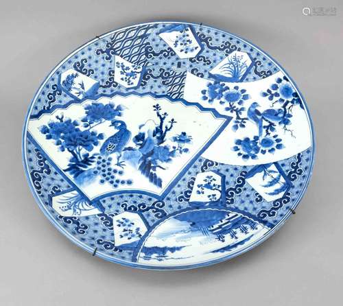 Large Imari plate, Japan, probably