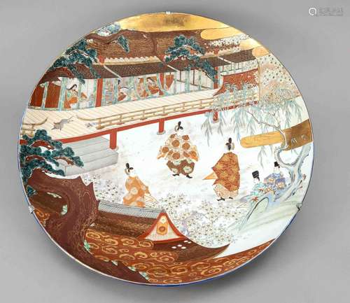 Large Imari plate, Japan, probably