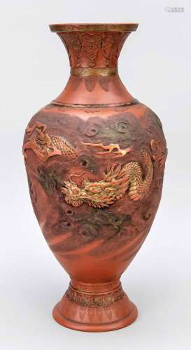 Yixing dragon vase, China, c. 1900.