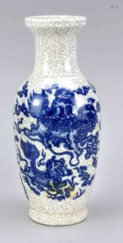 Crackle-glazed vase, China, c. 2000
