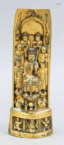 Buddhist stela, China, 19th/20th ce