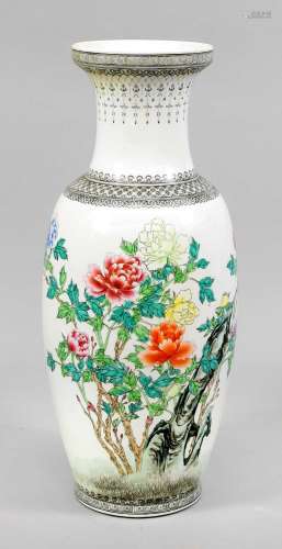 Famille Rose vase, China, Republic