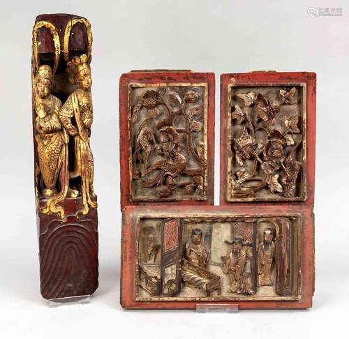 Group of carvings, China, 19th/20th