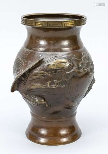 Bronze vase, end of 19th century, K