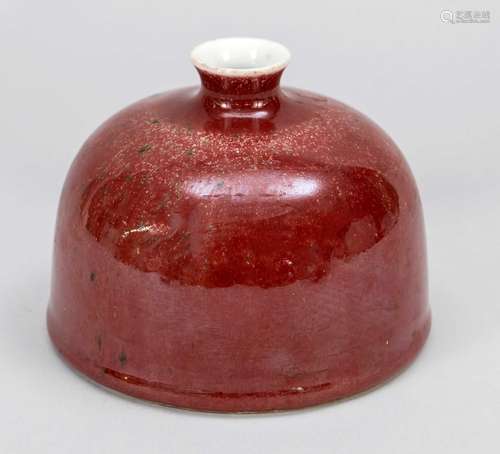 Ink water vessel with copper-red gl