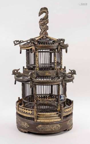 Birdcage, China, 20th century, wood