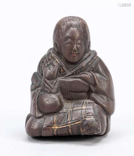 Netsuke ''Elderly Lady'', Japan, Ed