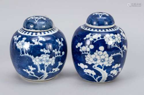 Pair of lidded pots, China, Guangxu