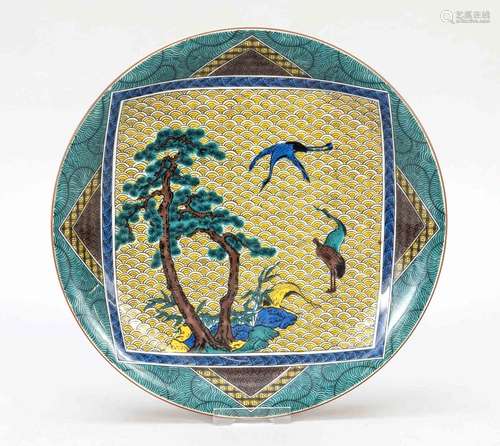 Plate with cranes, Japan, 19th/20th