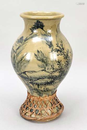 Vase with basketry, Asia?, probably