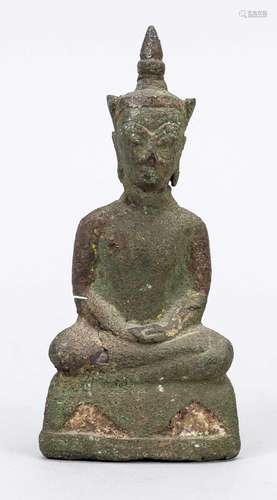 Buddha, Thailand, bronze with green