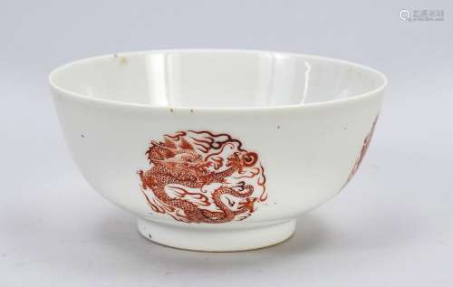 Dragon bowl, China, porcelain with
