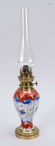 Imari vase with mounted gas lamp, p