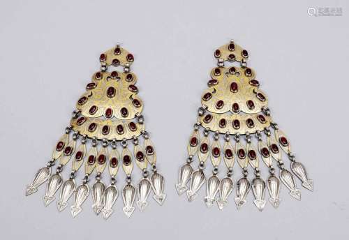 Pair of temple jewellery pendants,
