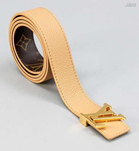 Louis Vuitton reversible belt, rubb