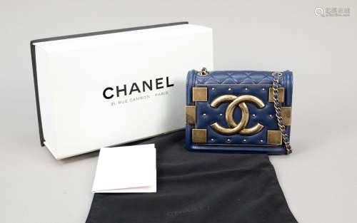 Chanel, Studded and Quilted Blue La