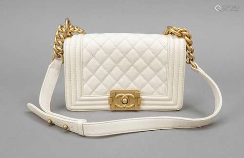 Chanel, Small Boy Bag, cream-colour