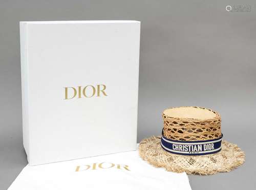 Christian Dior, ladies straw hat, h