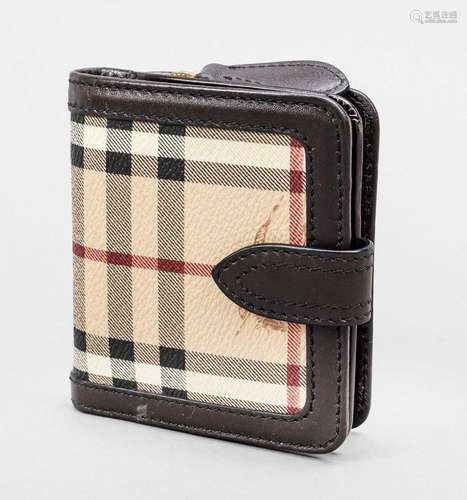 Burberry, wallet, rubberised fabric