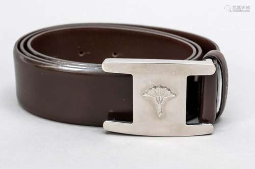 Joop, belt, chocolate brown smooth