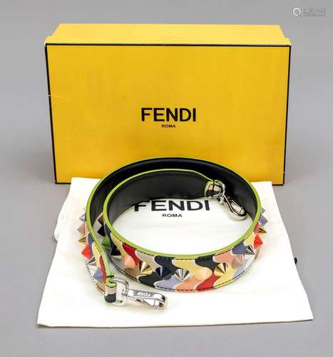 Fendi, multicolour bag strap, polyc