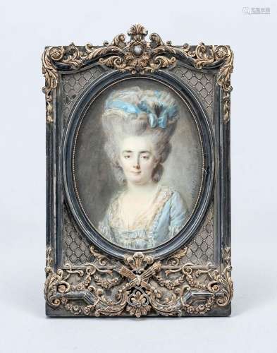 Miniature, Antoine Vestier (1740 -