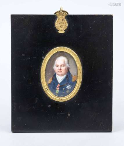 Miniature, portrait of Louis XVIII