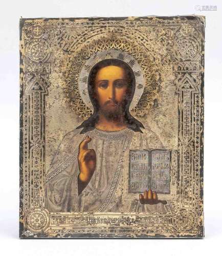 Icon with oklad, Russia, 19th cent