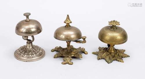 Three reception bells, 19th centur