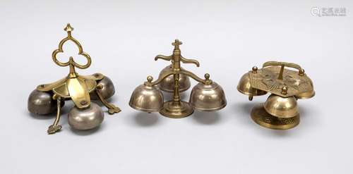 3 altar bells or altar boys' bells