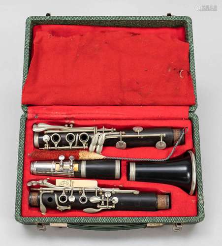 Clarinet, mid 20th century, marked