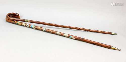 2 walking sticks, Germany, 20th ce